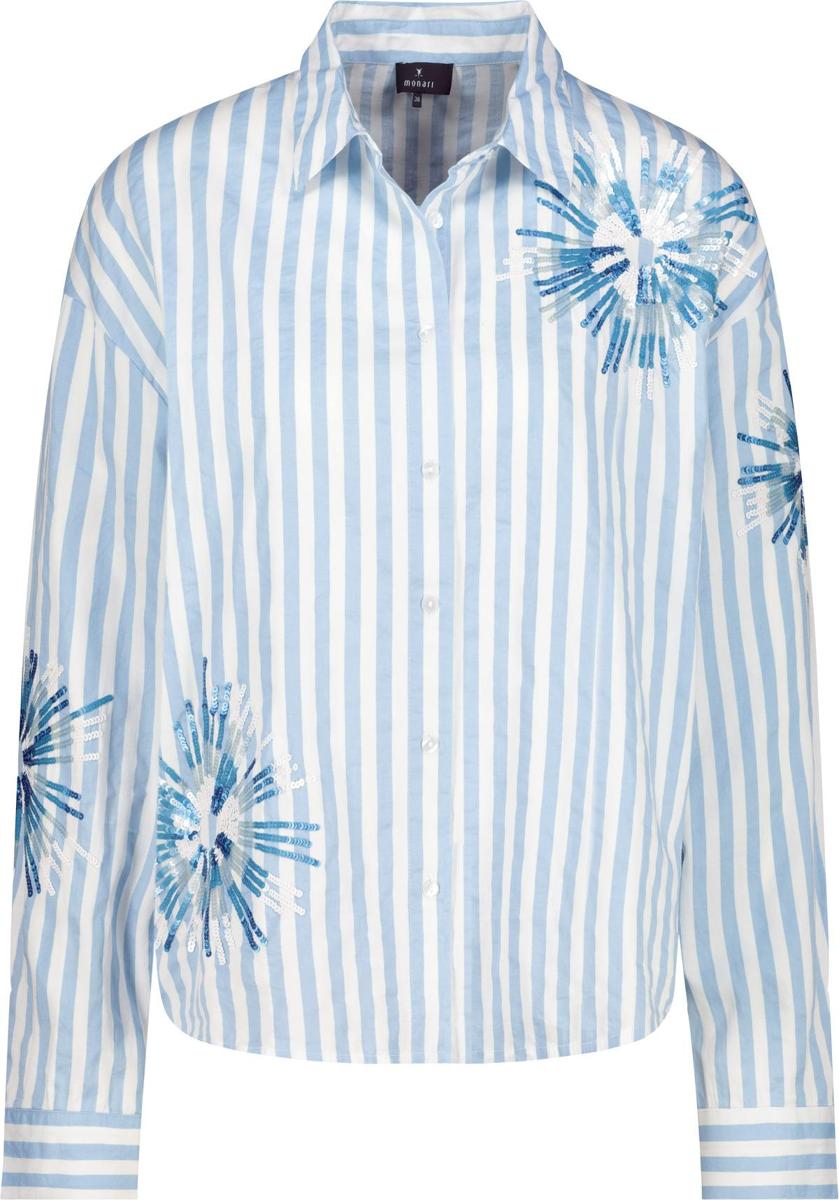 Monari Monari Blouse 409145 Blauw 2