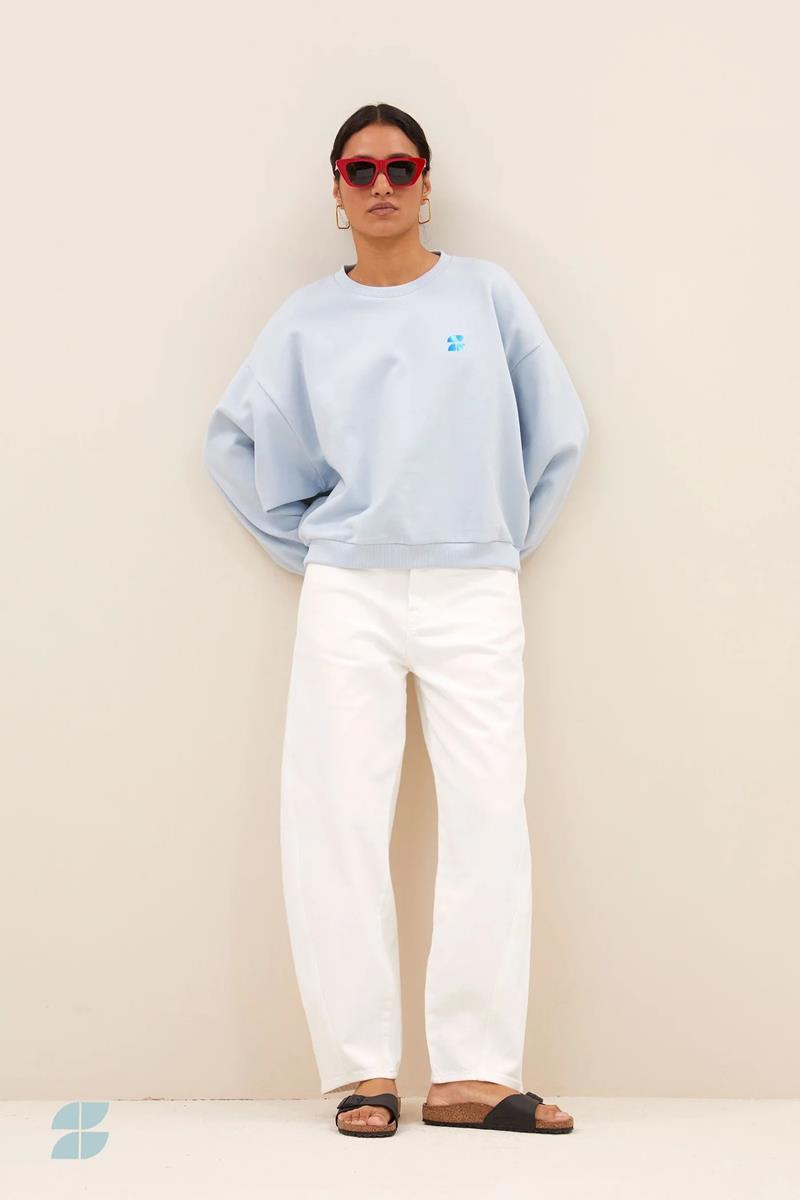 By-Bar Sweater Bibi Logo Blauw 1