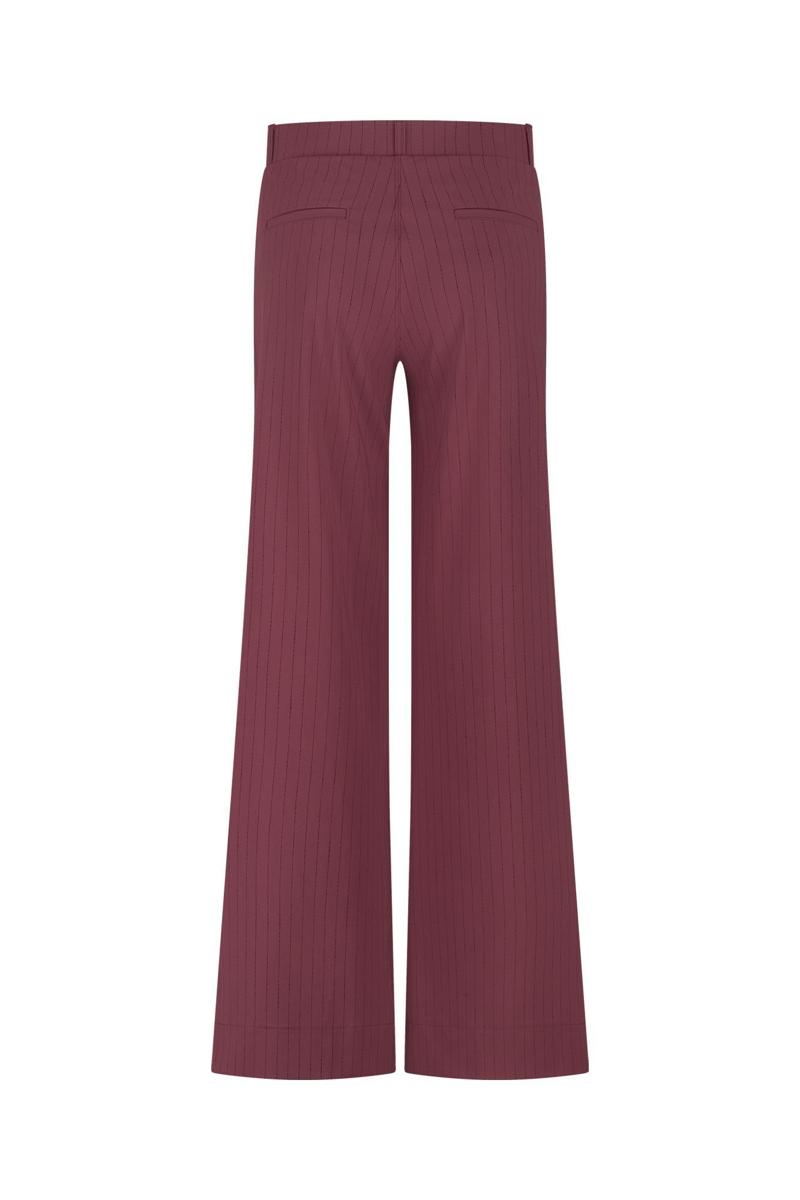 Studio Anneloes Pantalon Luz stripe trouse Rood 2