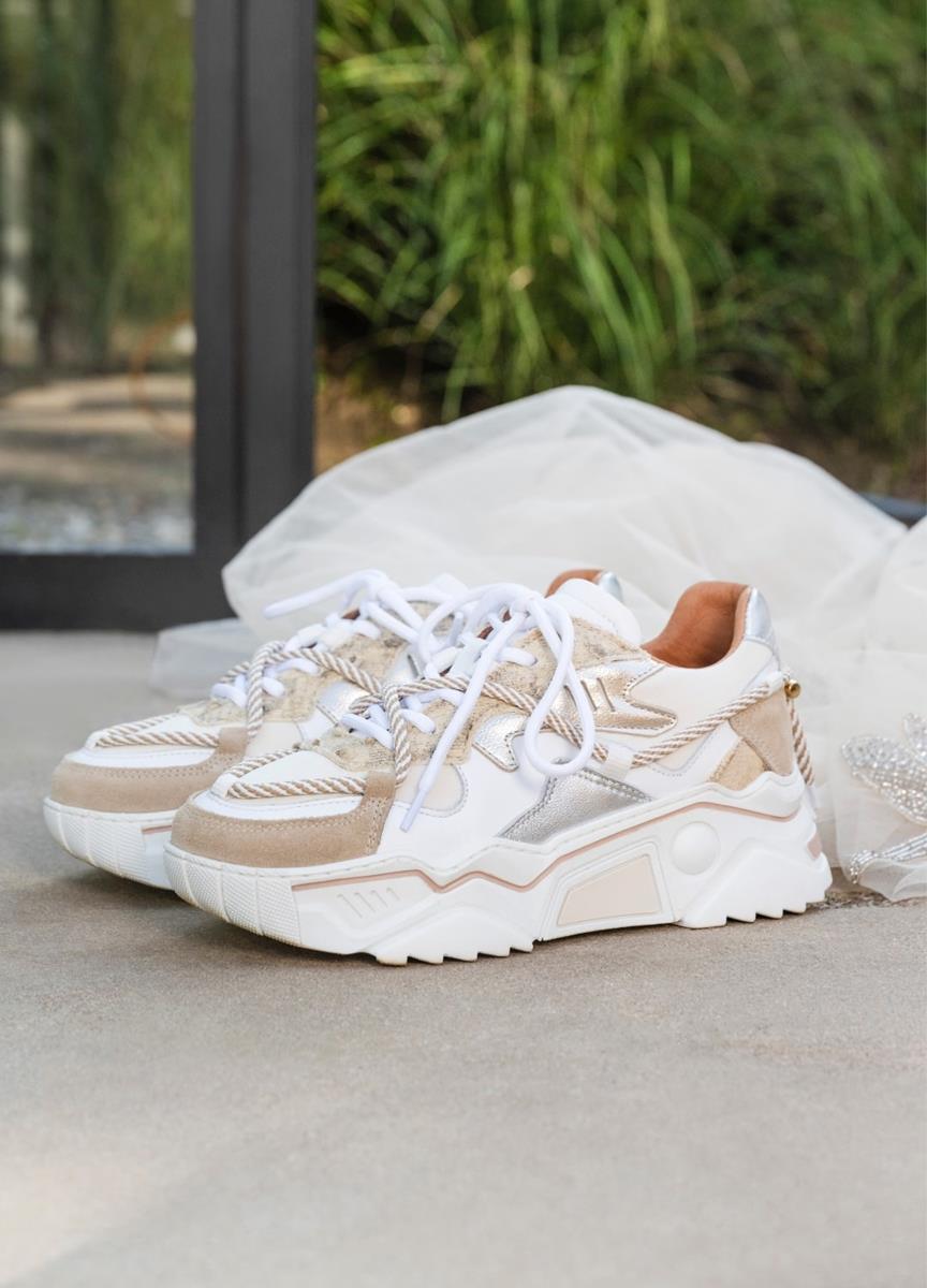 DWRS DWRS Sneakers Jupiter Snake Beige 2