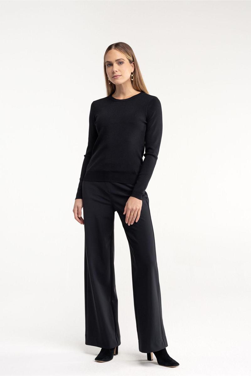 Studio Anneloes Studio Anneloes Pantalon Lexie bonded trou Zwart 5