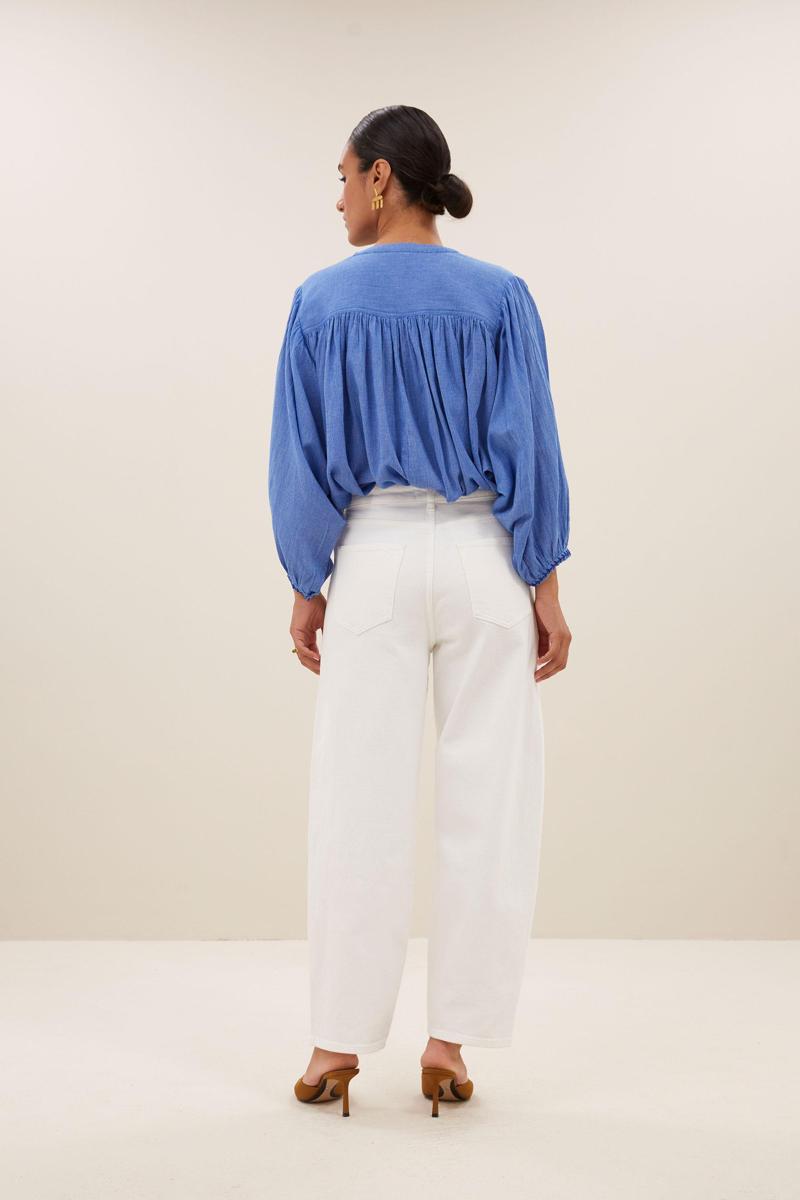 By-Bar By-Bar Blouse Becky Athia Blous Blauw 3