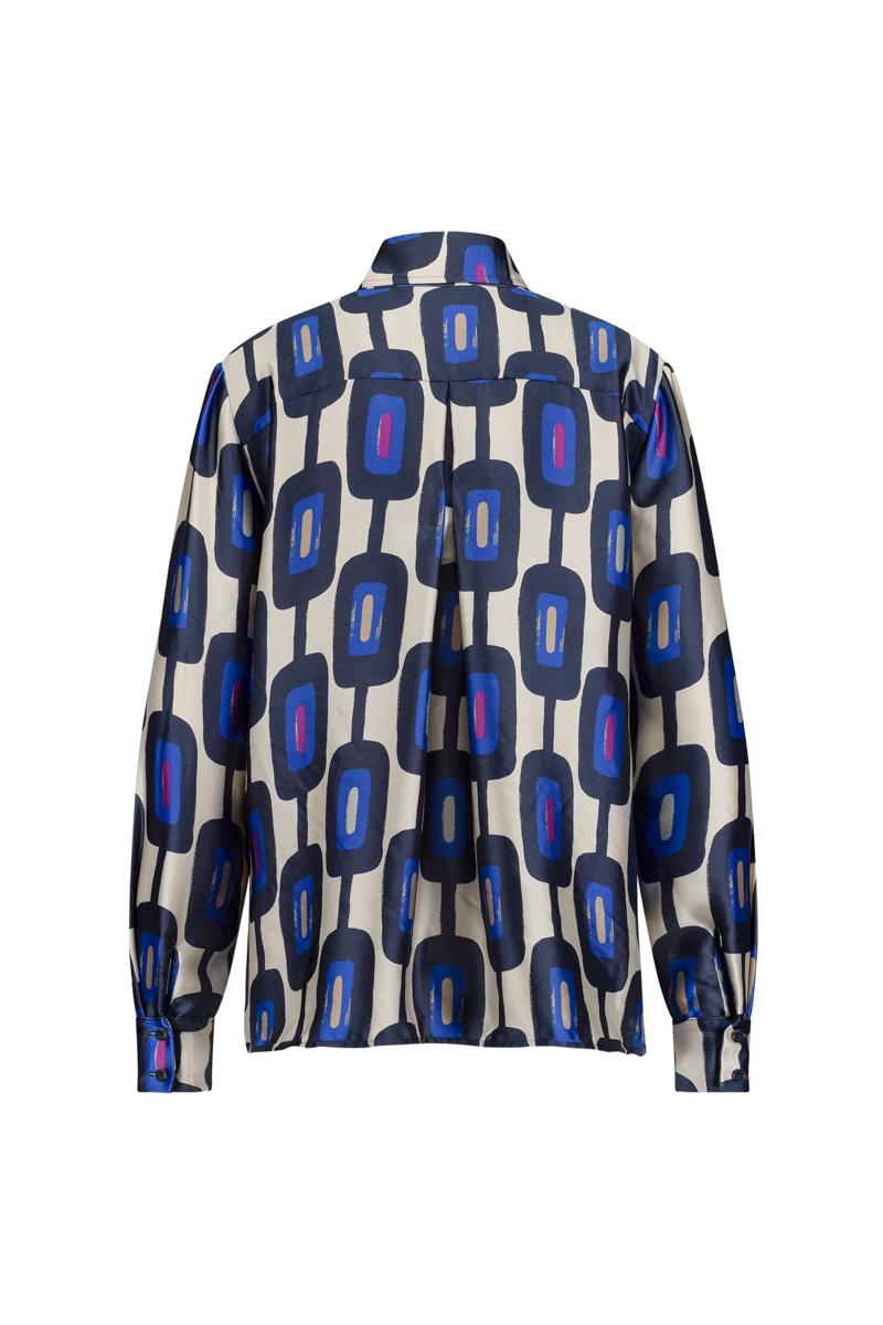 Studio Anneloes Studio Anneloes Blouse Hiske satin chain Wolwit 4