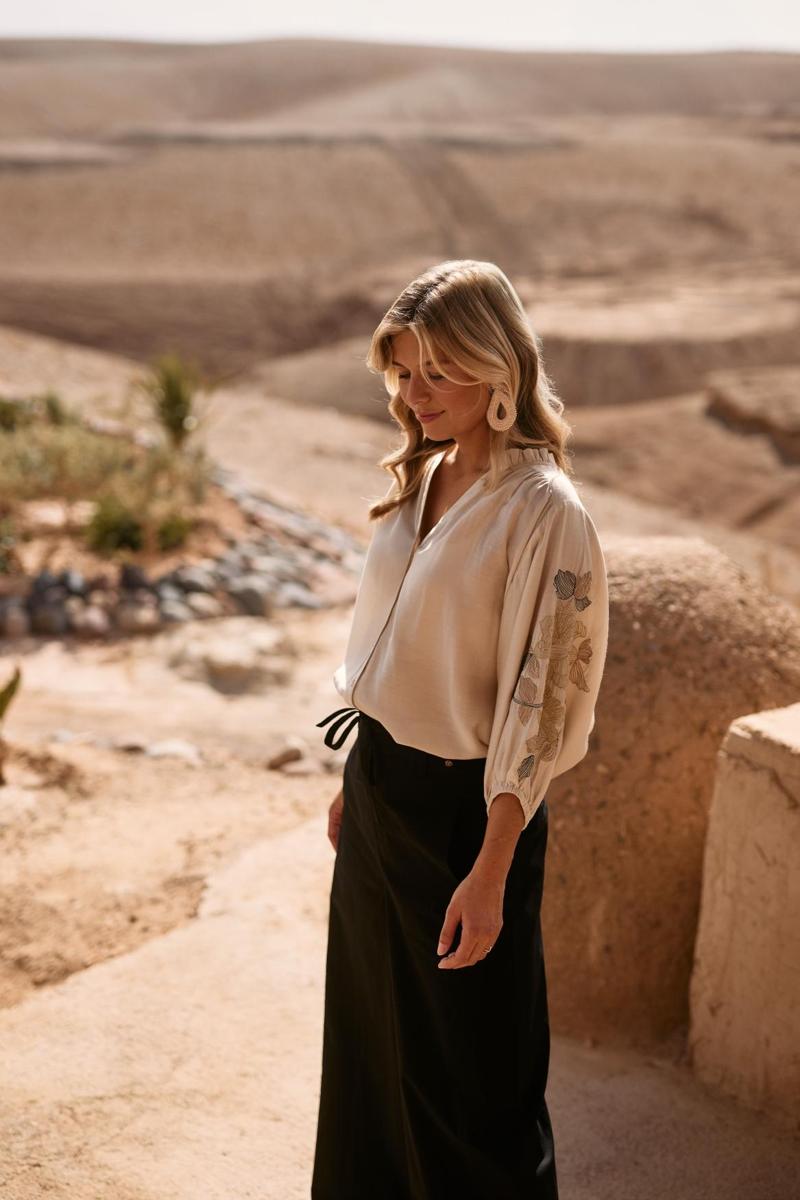 NUKUS NUKUS Blouse NKS02097 Wolwit 5