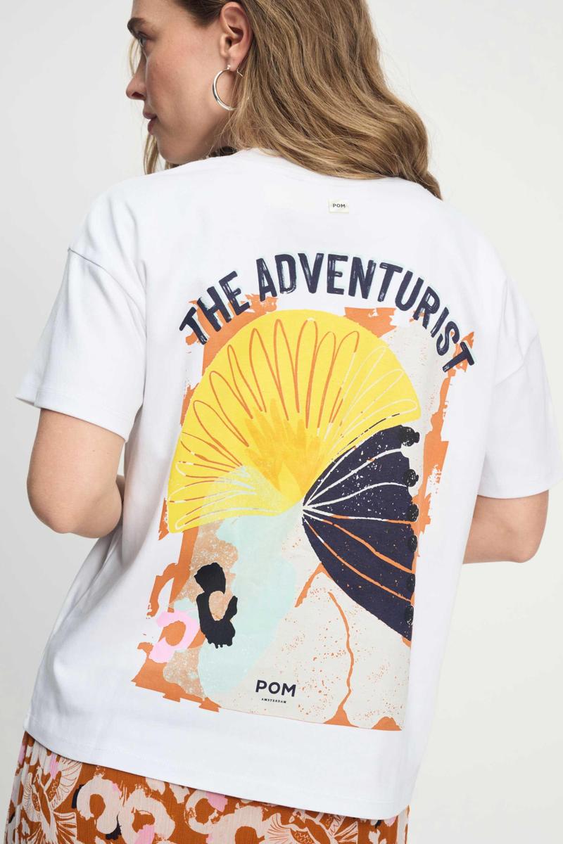 POM Amsterdam POM Amsterdam T-Shirt SP9132 Wit 2