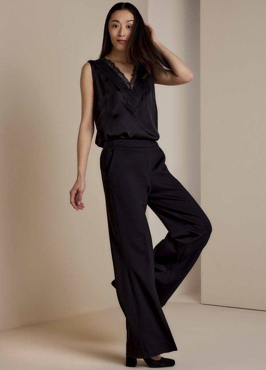 Summum Summum Pantalon Rome-11580 Zwart 5