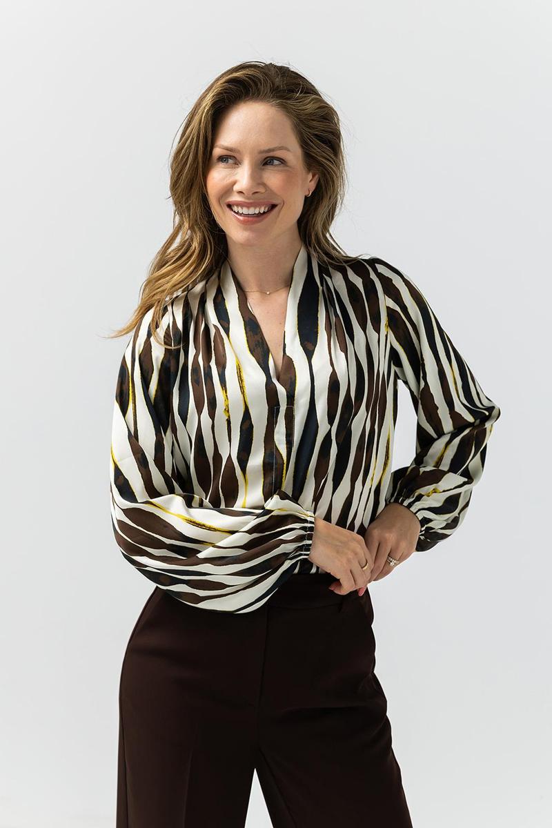 Label DOT Blouse 2521044 Bruin 5