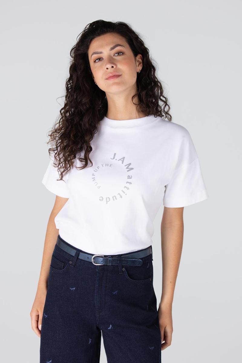 Jansen Amsterdam T-Shirt LARA W25 Wit 2