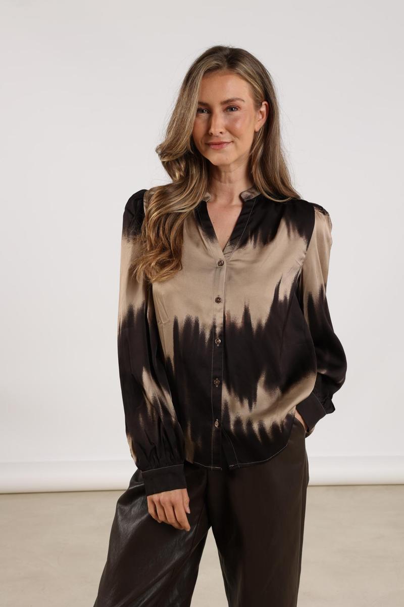 NUKUS Blouse NKF02074 Bruin 3