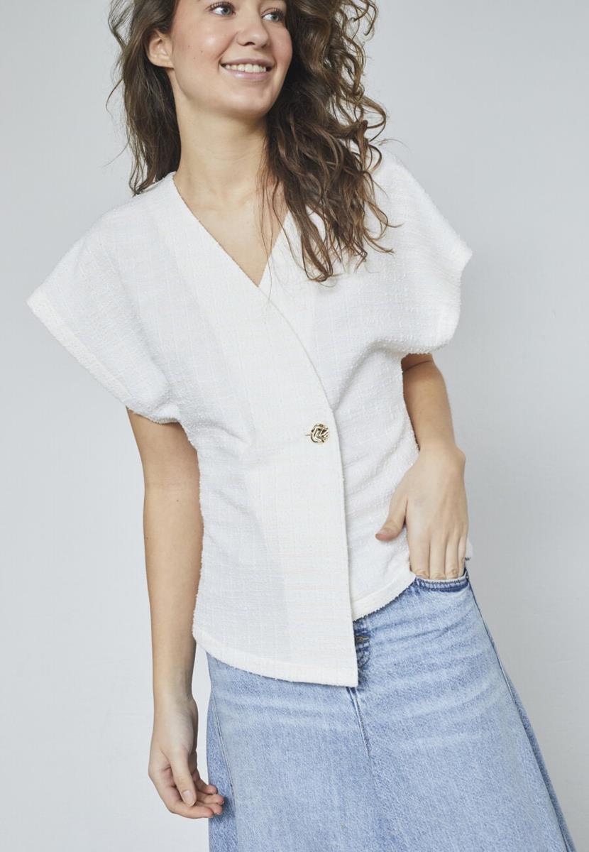 Sisters Point Vest Evela-Ve Off-White 1