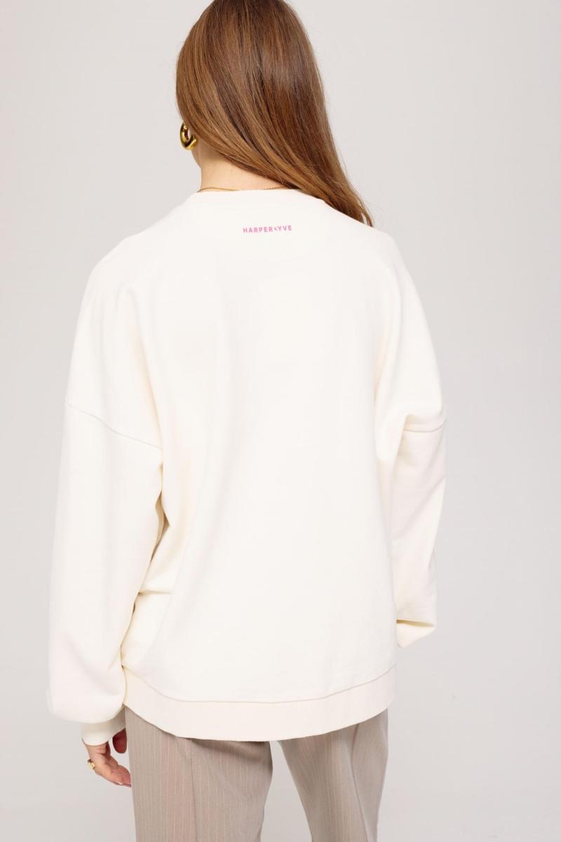 Harper & Yve Harper & Yve Sweater SS25Y504 Wolwit 3