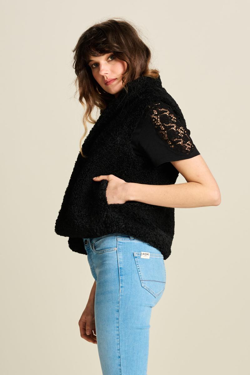 POM Amsterdam Gilet SP7343 Zwart 3