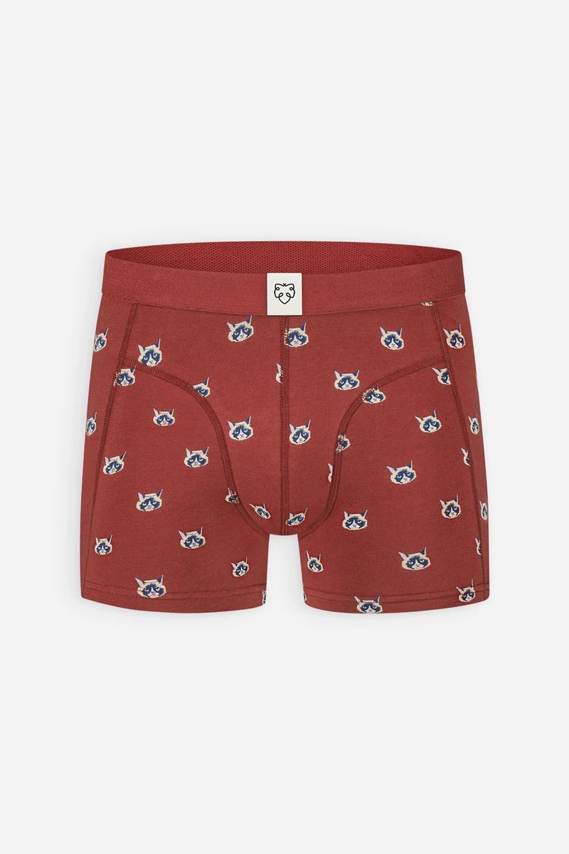 A-dam A-dam Boxershort Catface Rood 1