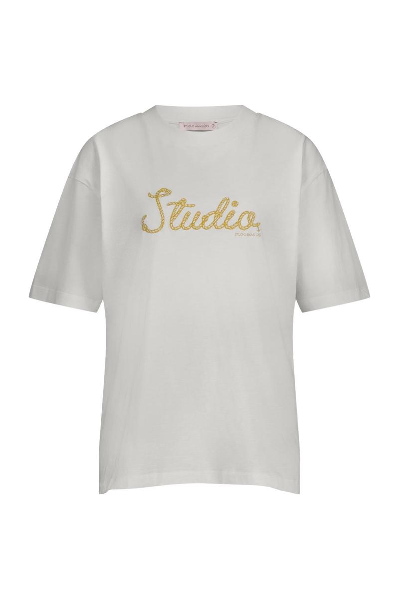 Studio Anneloes Studio Anneloes T-Shirt Klaske rope tshir Off-White 1