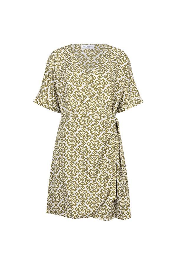 Lofty Manner Lofty Manner Jurk QC21 - Dress Guli Groen 1