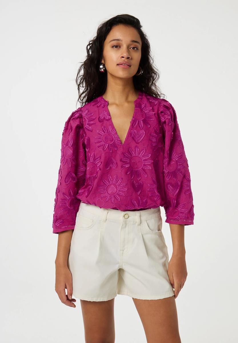 Fabienne Chapot Fabienne Chapot Blouse Mette Top Paars 1