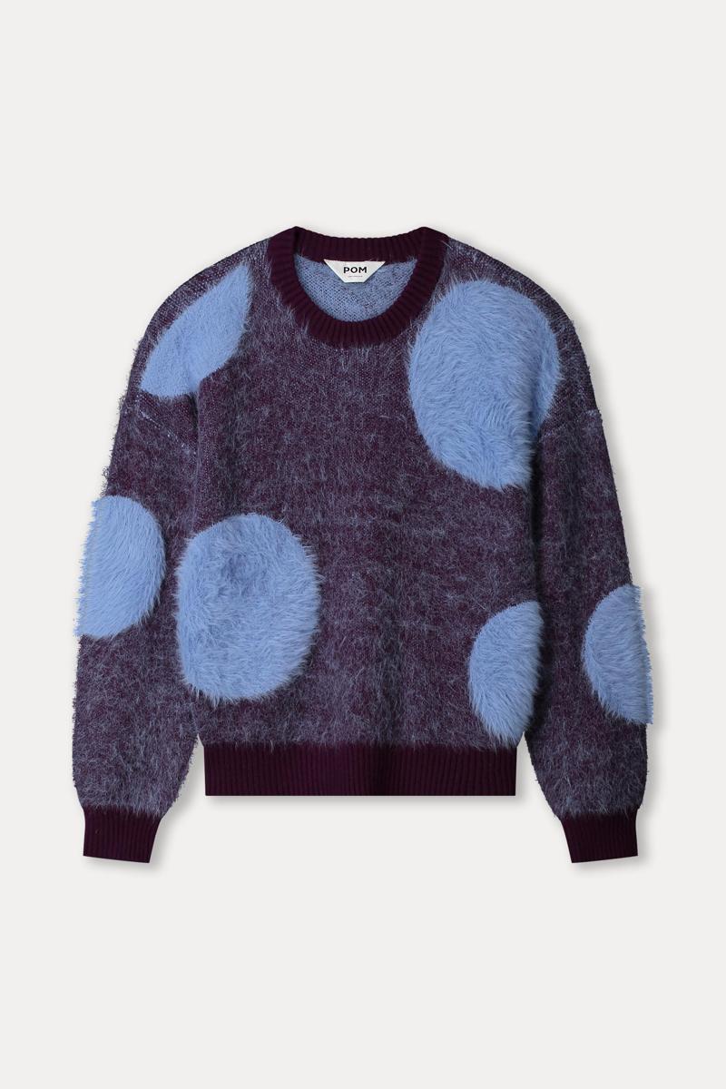 POM Amsterdam Trui SP9358 Paars 1