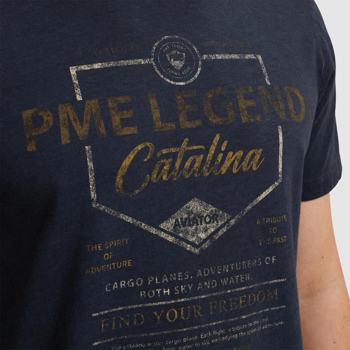 PME Legend PME Legend T-Shirt PTSS2504593 Blauw 6