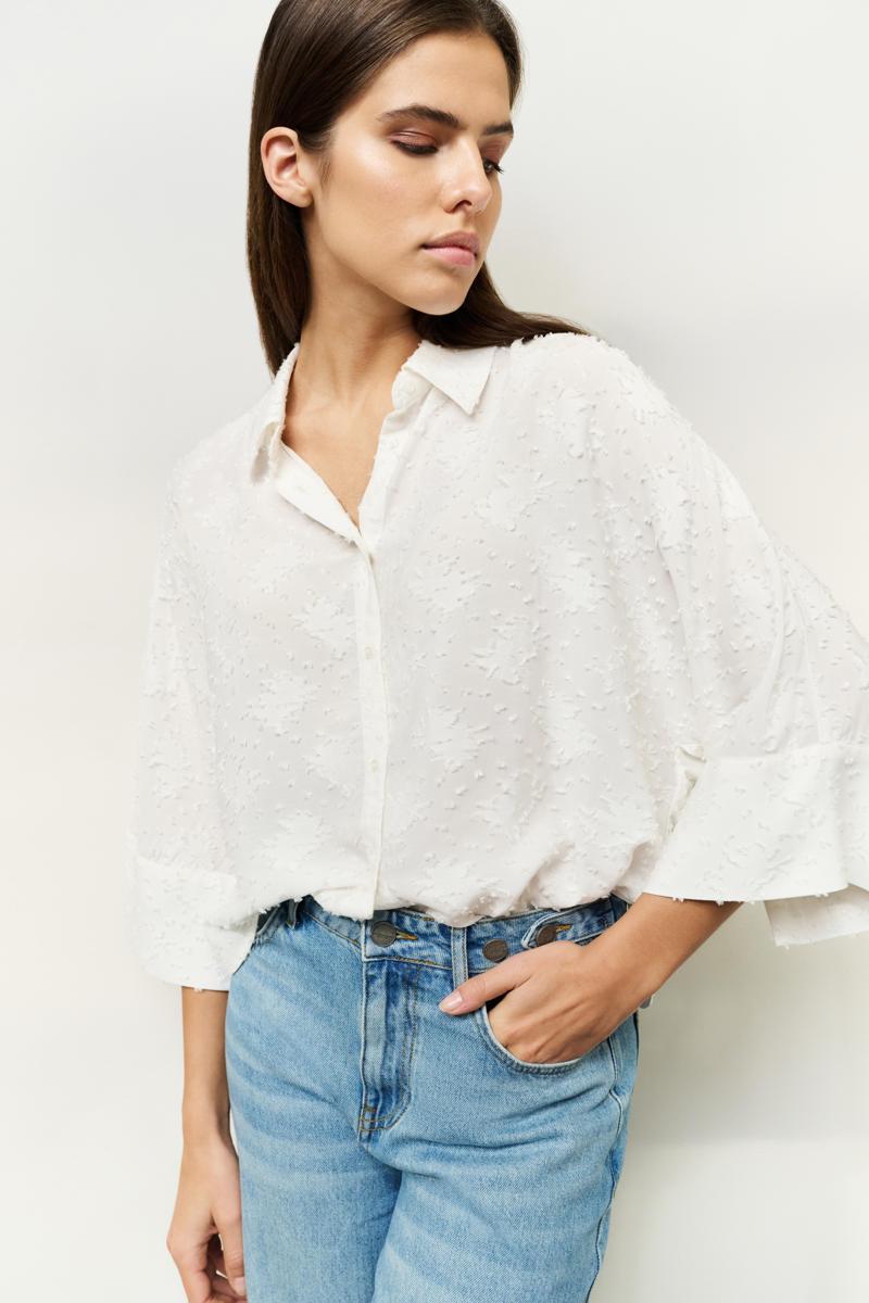 YAYA Blouse 01-201165-507 Off-White 1
