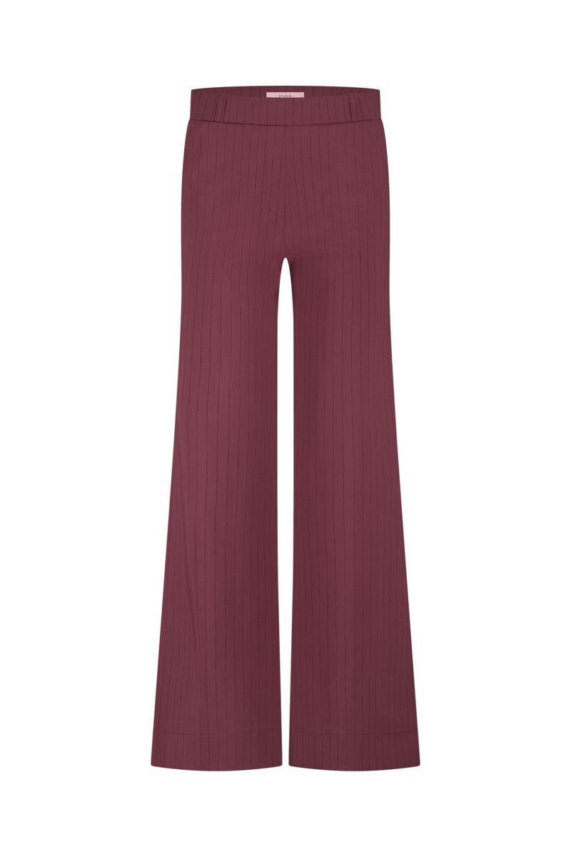 Studio Anneloes Pantalon Luz stripe trouse Rood 1