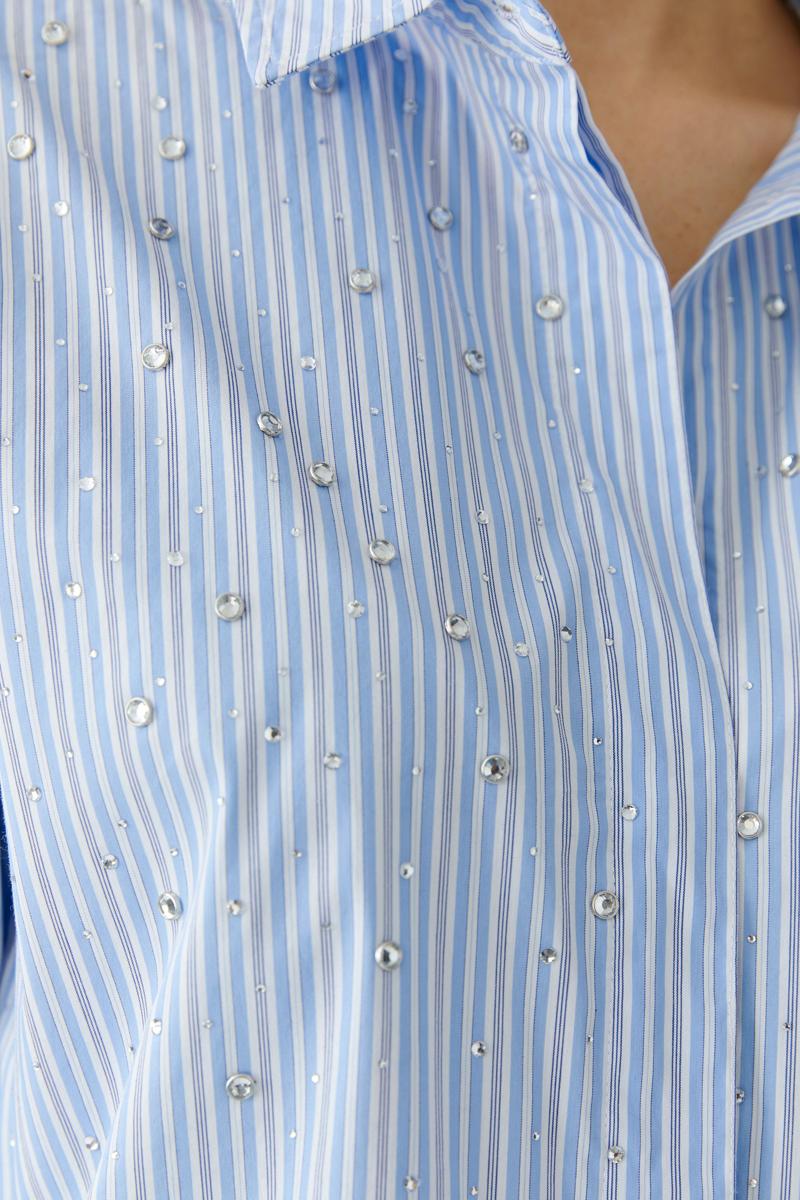 Oui Blouse 0094234 Blauw 5