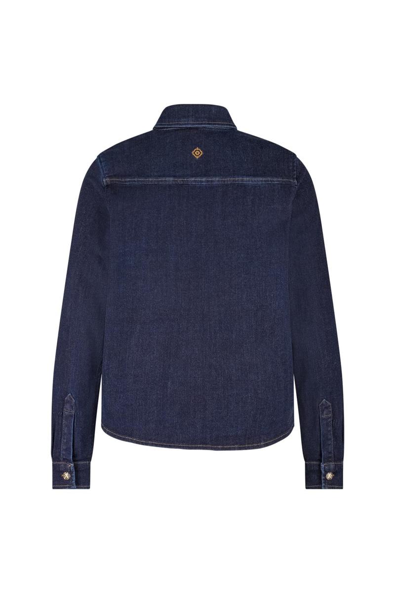 Studio Anneloes Blouse Reyna denim blous Blauw 2