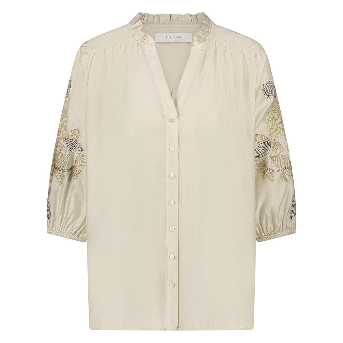 NUKUS NUKUS Blouse NKS02097 Wolwit 1