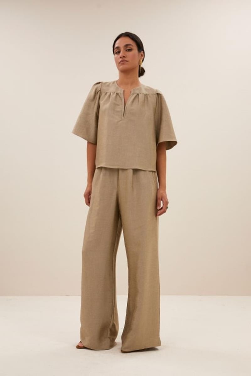 By-Bar By-Bar Blouse Blake Gloss Goud 2