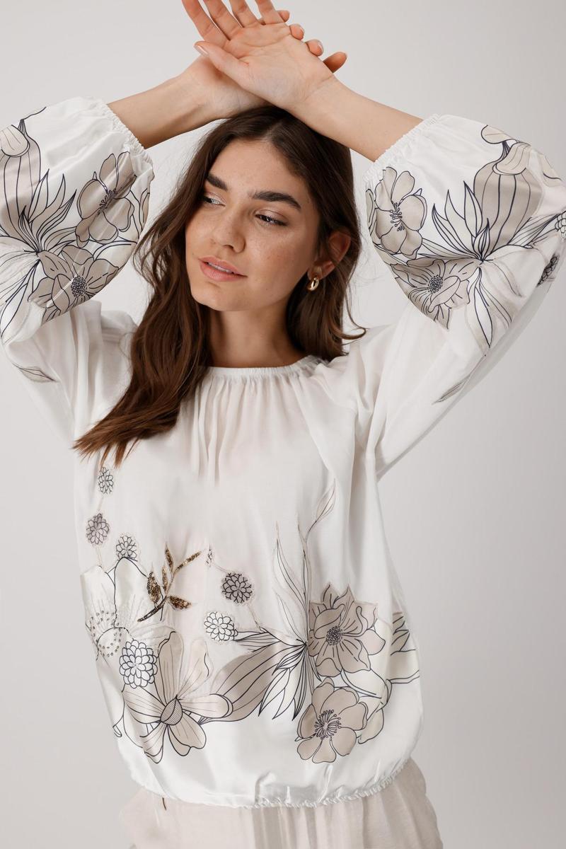 Monari Monari Blouse 409084 Off-White 6