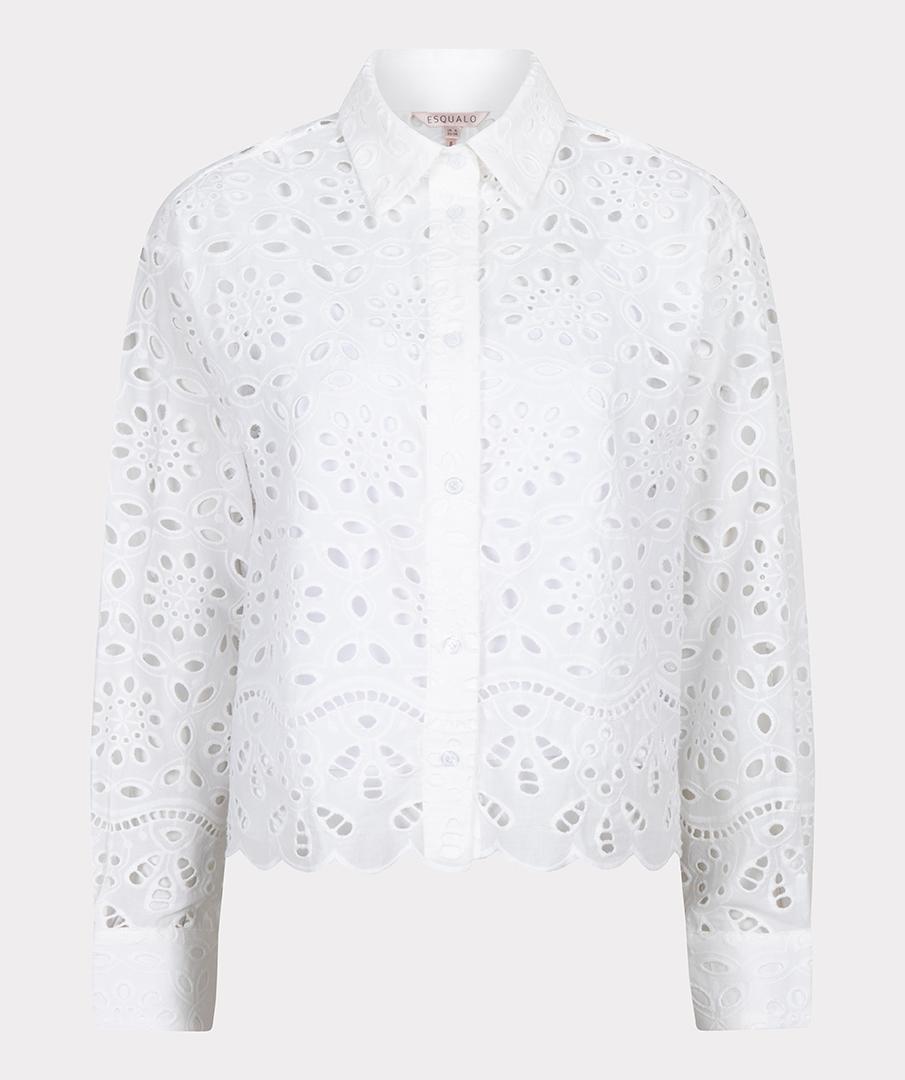 EsQualo EsQualo Blouse SP25.28000 Off-White 2