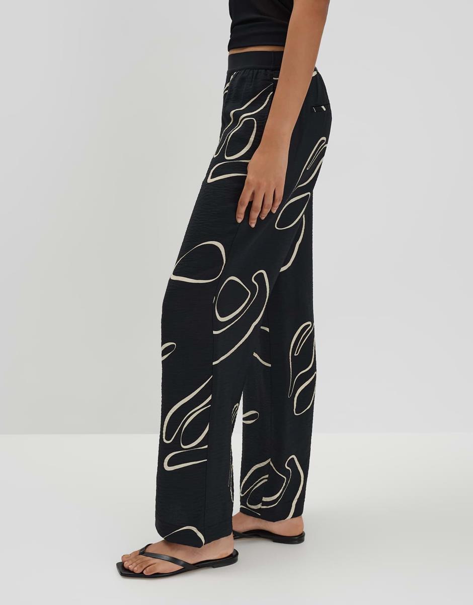 SOMEDAY Pantalon Cevil Nature Zwart 4