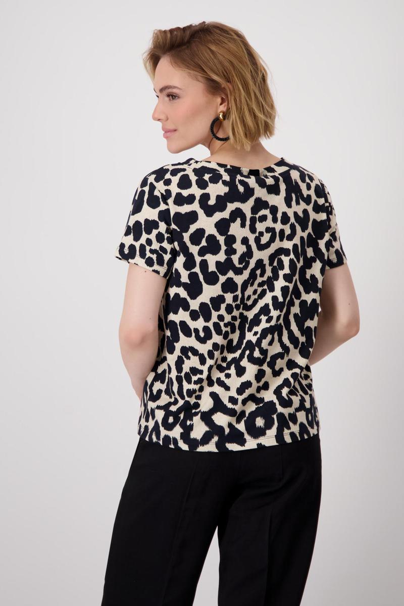 Monari Monari T-Shirt 409715 Zwart-Wit 5