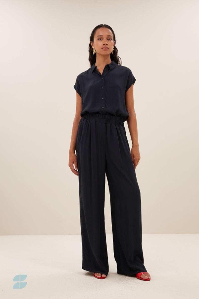 By-Bar By-Bar Blouse Kiek Viscose Blauw 1