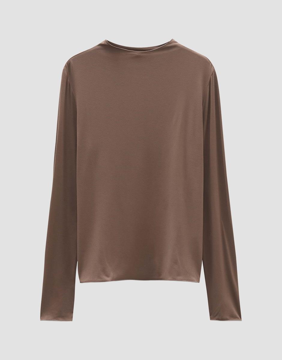 SOMEDAY SOMEDAY T-Shirt Lange Mouw Karinn Bruin 2