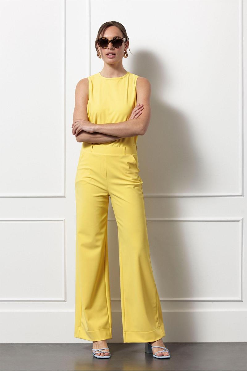 Studio Anneloes Studio Anneloes Top Ebony bonded top Geel  4