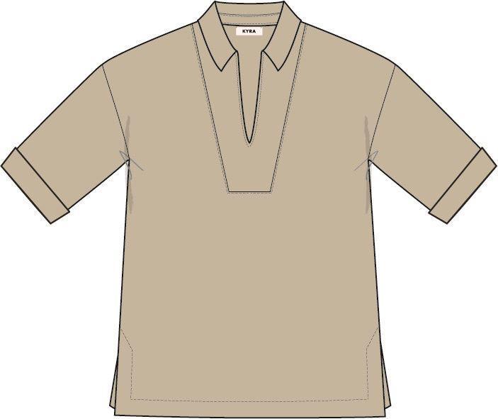 KYRA KYRA Blouse Woody Beige 2