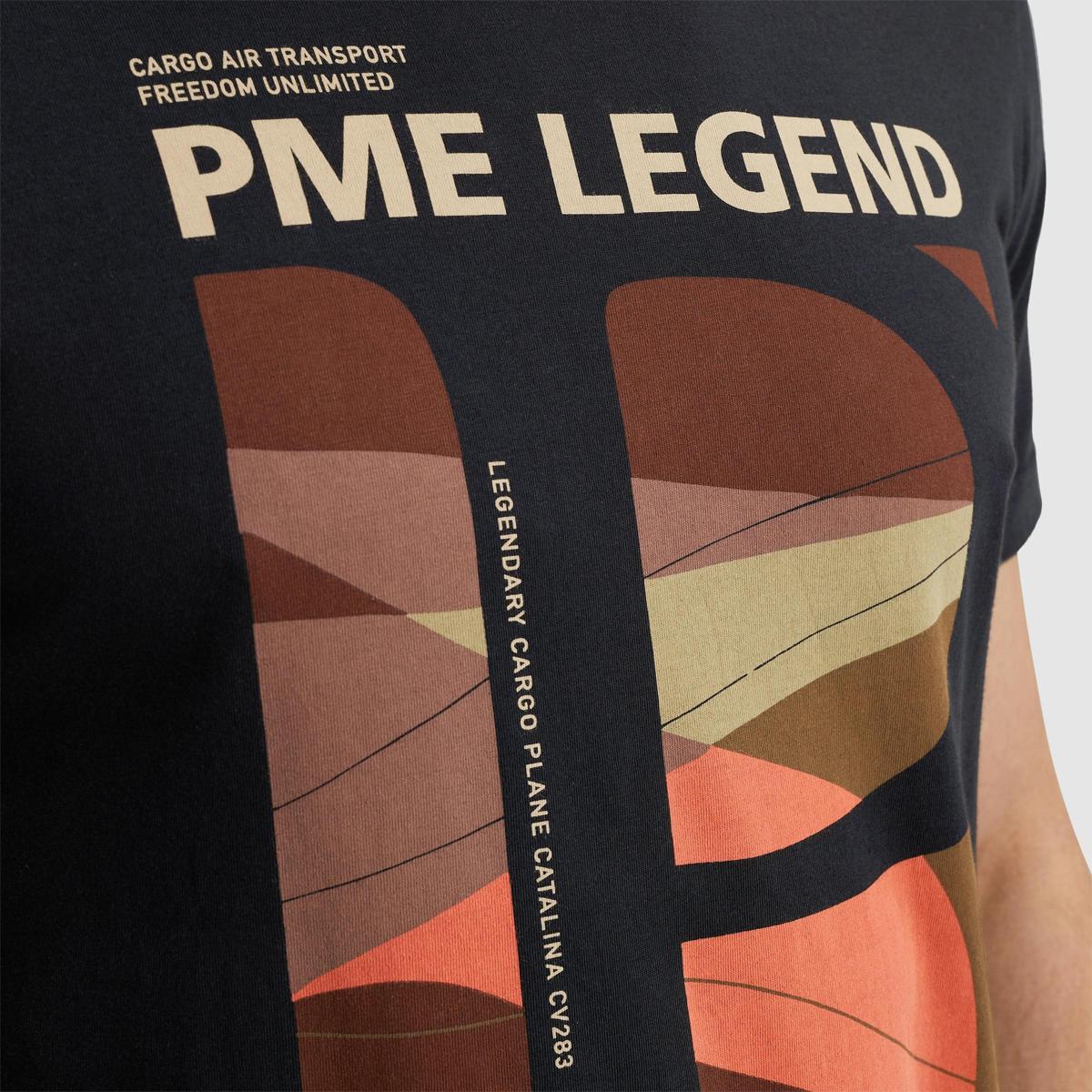 PME Legend PME Legend T-Shirt PTSS2504583 Blauw 5