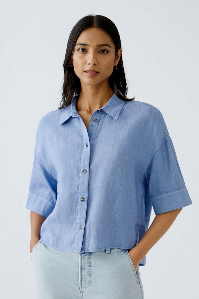Oui Oui Blouse 0092938 Blauw 5