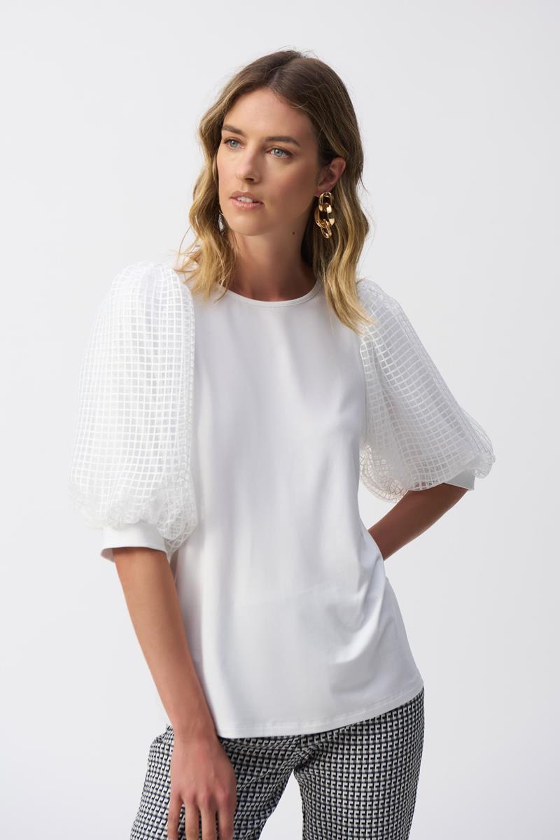 Joseph Ribkoff Joseph Ribkoff Blouse 251097 Off-White 1