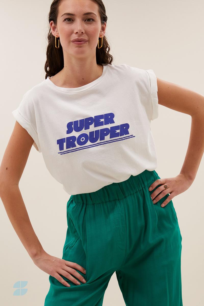 By-Bar By-Bar T-Shirt Thelma Super Trouper Wit 1