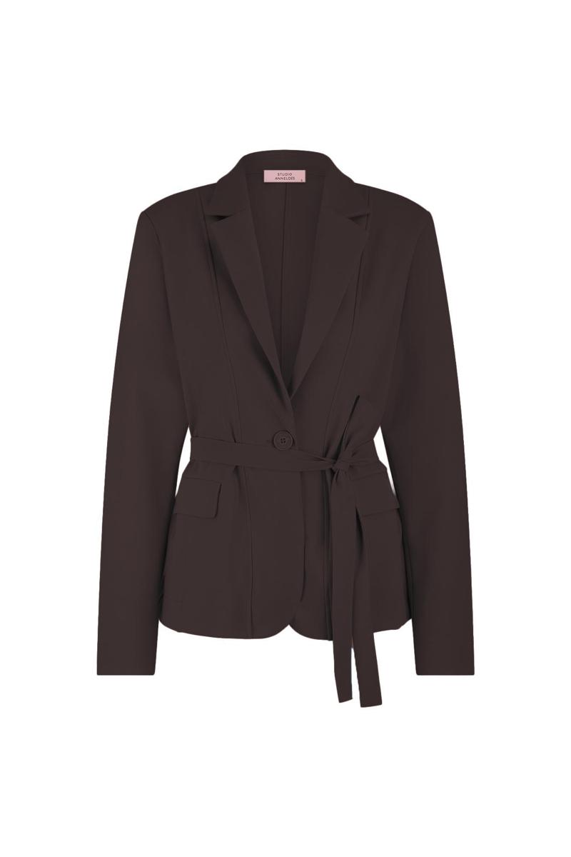 Studio Anneloes Blazer Shiloh bonded bla Bruin 2