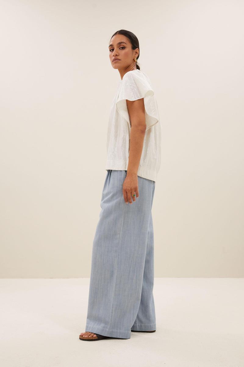 By-Bar By-Bar Blouse Vina Lurex Blouse Off-White 4