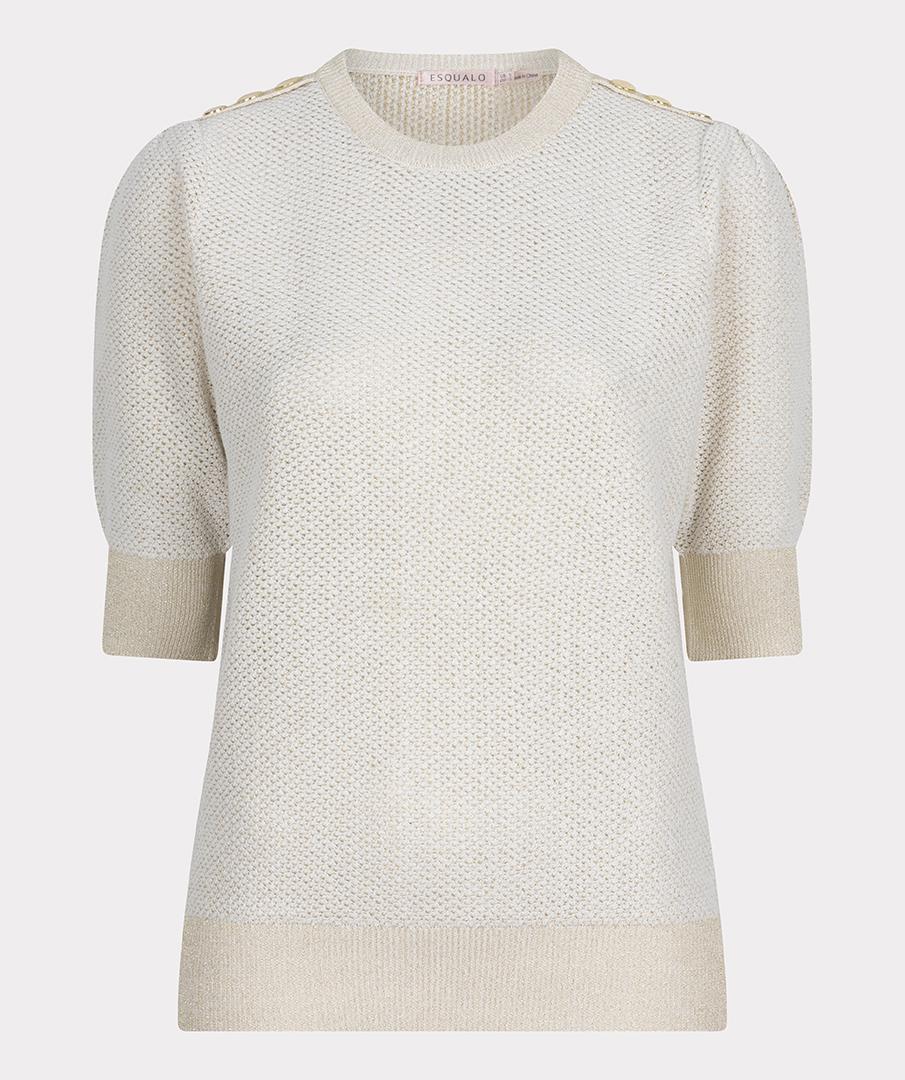 EsQualo EsQualo Trui SP25.27002 Beige 2
