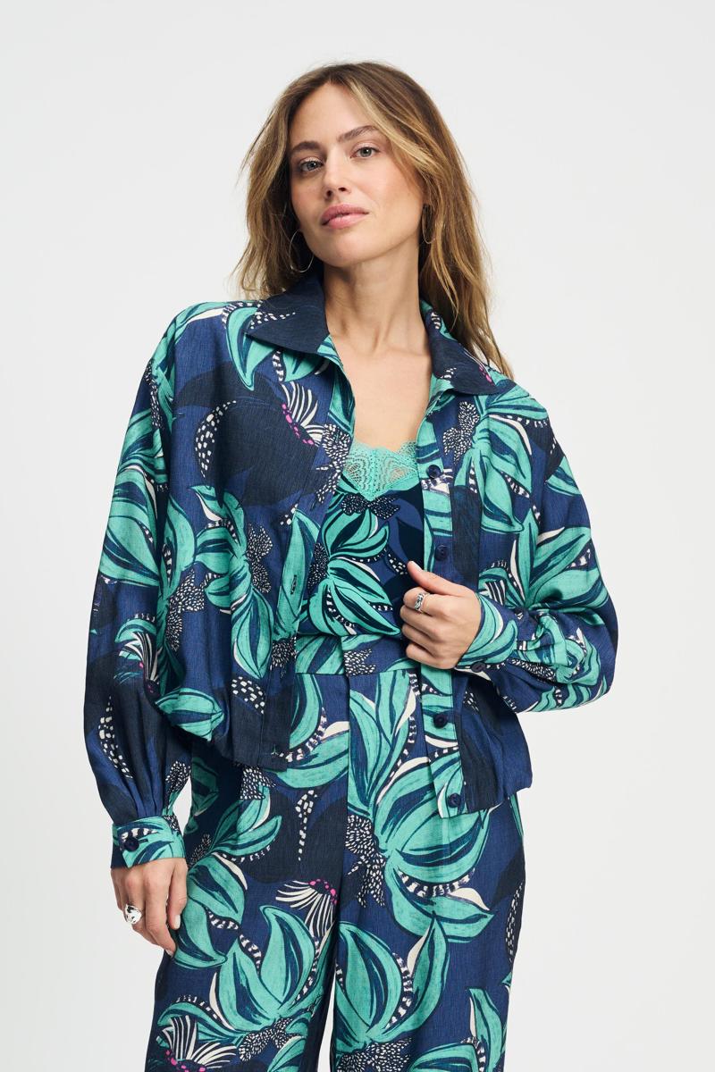 POM Amsterdam POM Amsterdam Blouse SP9044 Groen 2