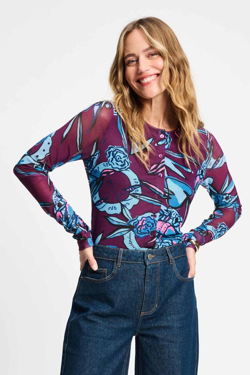 POM Amsterdam Blouse SP9330 Paars 2