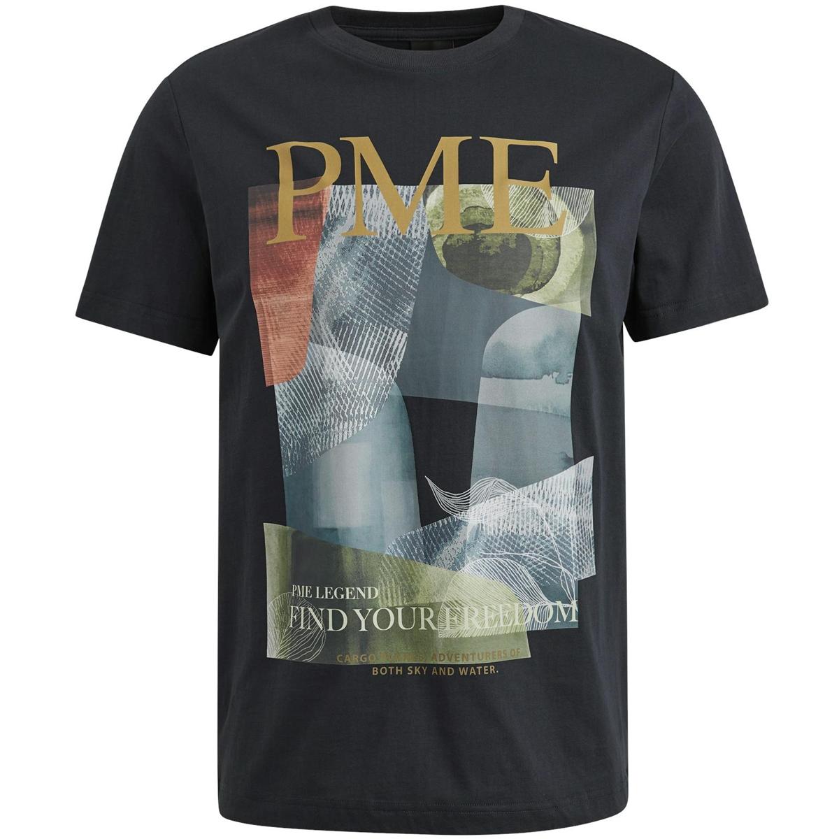 PME Legend PME Legend T-Shirt PTSS2504587 Blauw 1