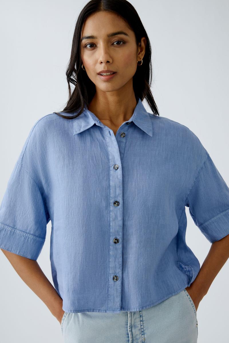 Oui Oui Blouse 0092938 Blauw 6
