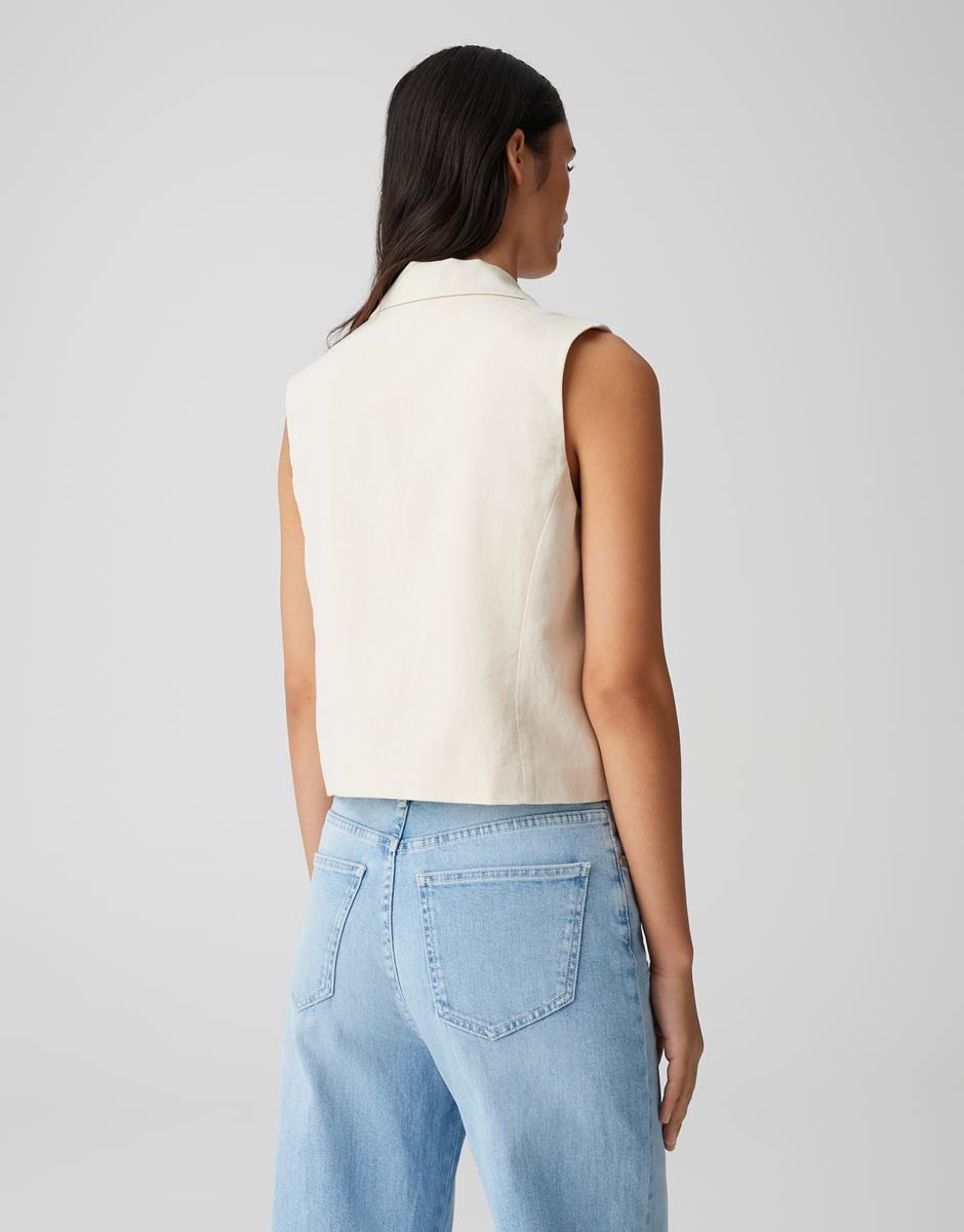 OPUS Vest Wino Off-White 3