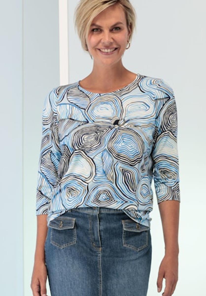 Bianca Bianca T-Shirt 56003 Blauw 1