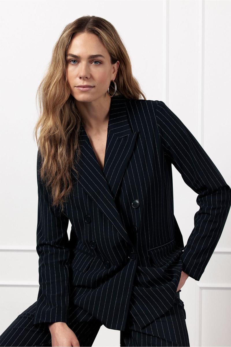 Studio Anneloes Studio Anneloes Blazer Avalon pinstripe Blauw 3